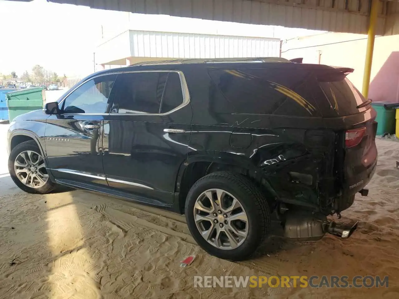 2 Photograph of a damaged car 1GNERKKW2KJ219670 CHEVROLET TRAVERSE 2019
