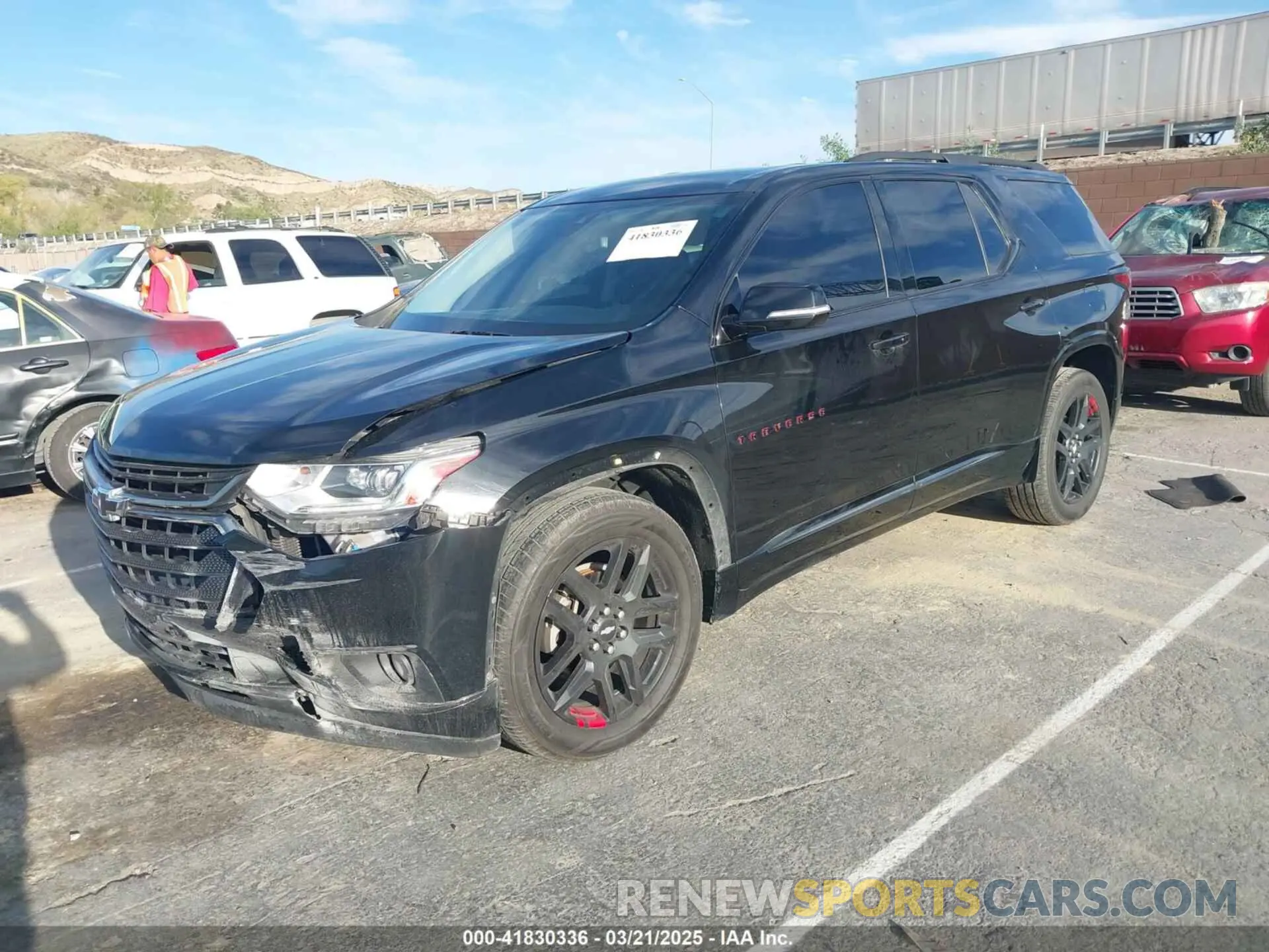 2 Photograph of a damaged car 1GNERKKW2KJ243838 CHEVROLET TRAVERSE 2019