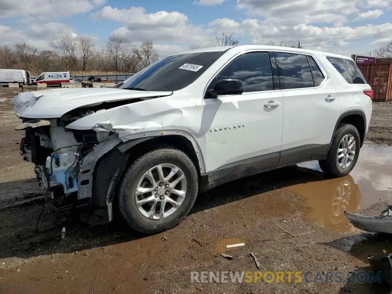 1 Photograph of a damaged car 1GNEVFKW0KJ159231 CHEVROLET TRAVERSE 2019