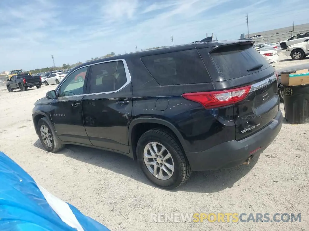 2 Photograph of a damaged car 1GNEVFKW5KJ202249 CHEVROLET TRAVERSE 2019