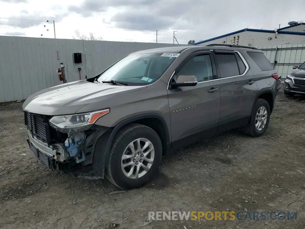 1 Photograph of a damaged car 1GNEVGKW1KJ105362 CHEVROLET TRAVERSE 2019