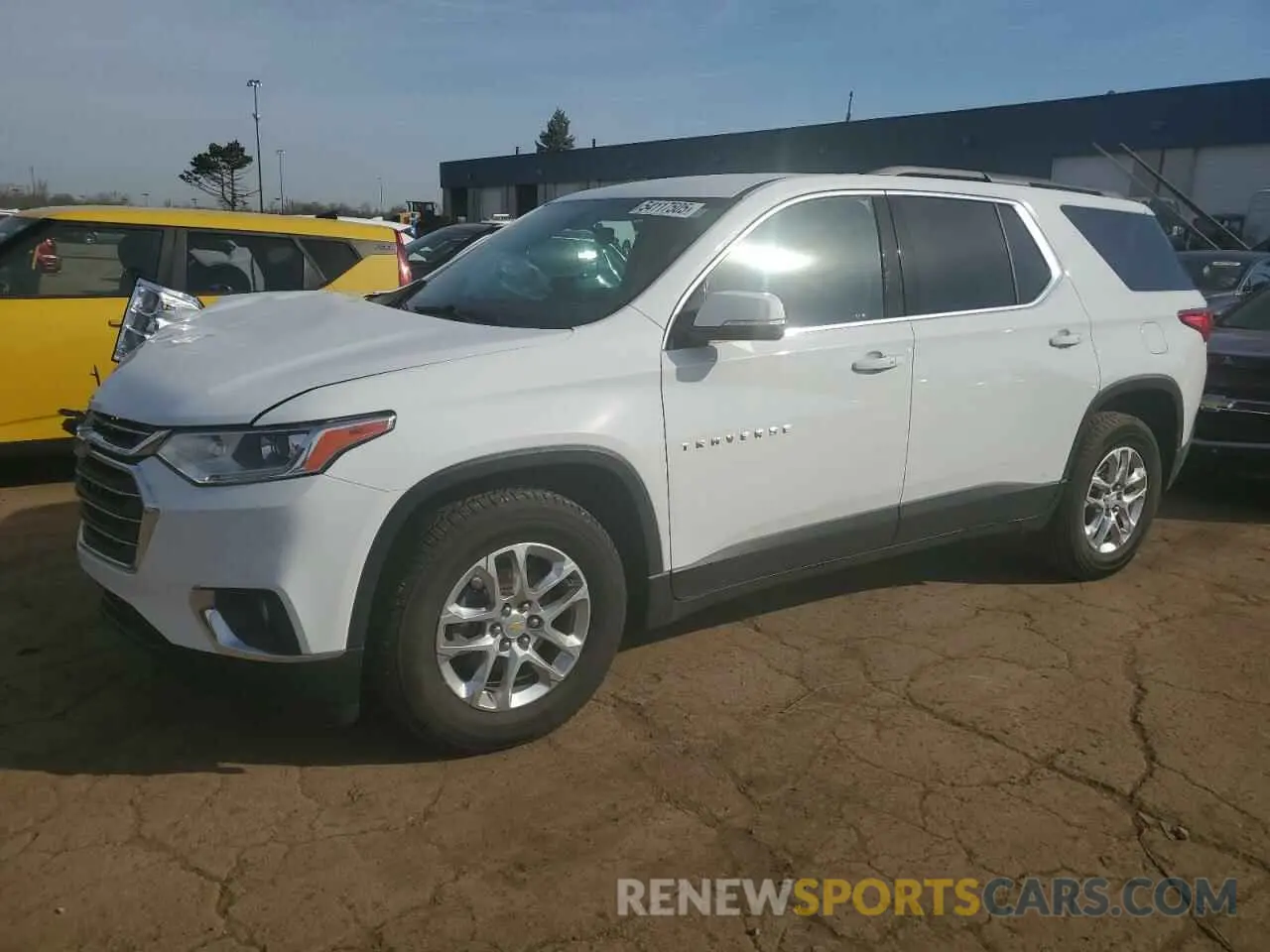 1 Photograph of a damaged car 1GNEVGKW1KJ129323 CHEVROLET TRAVERSE 2019