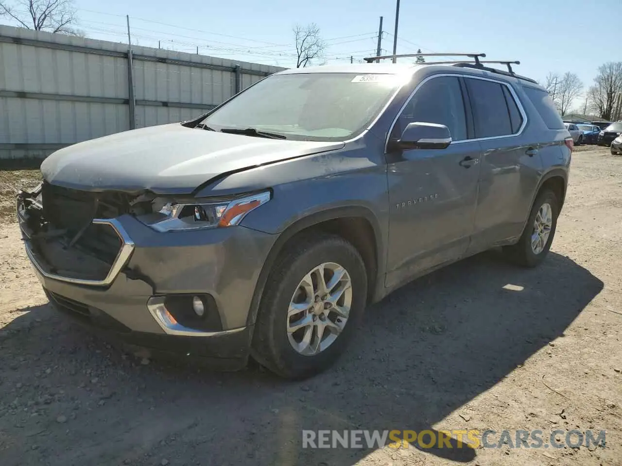 1 Photograph of a damaged car 1GNEVGKW2KJ113258 CHEVROLET TRAVERSE 2019