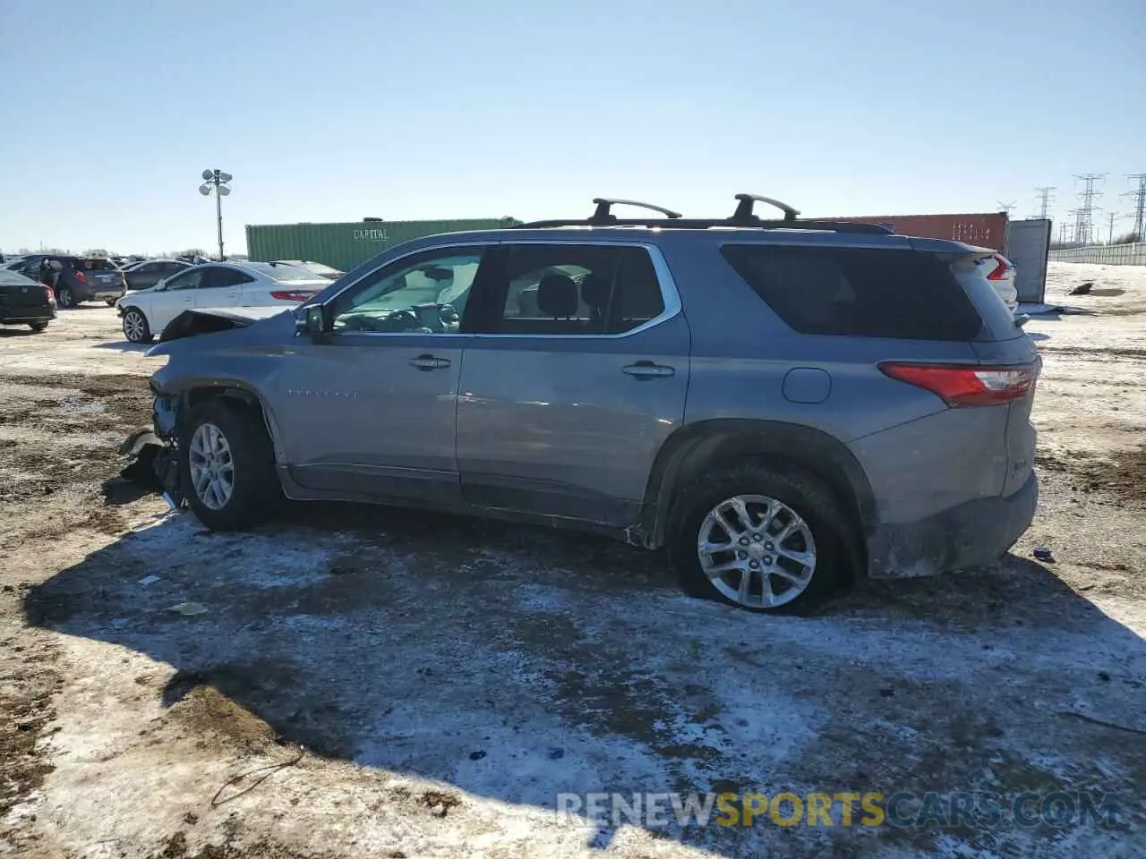 2 Photograph of a damaged car 1GNEVGKW2KJ233609 CHEVROLET TRAVERSE 2019
