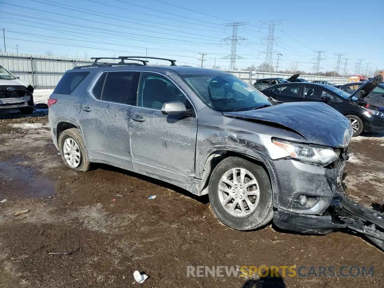 4 Photograph of a damaged car 1GNEVGKW2KJ233609 CHEVROLET TRAVERSE 2019