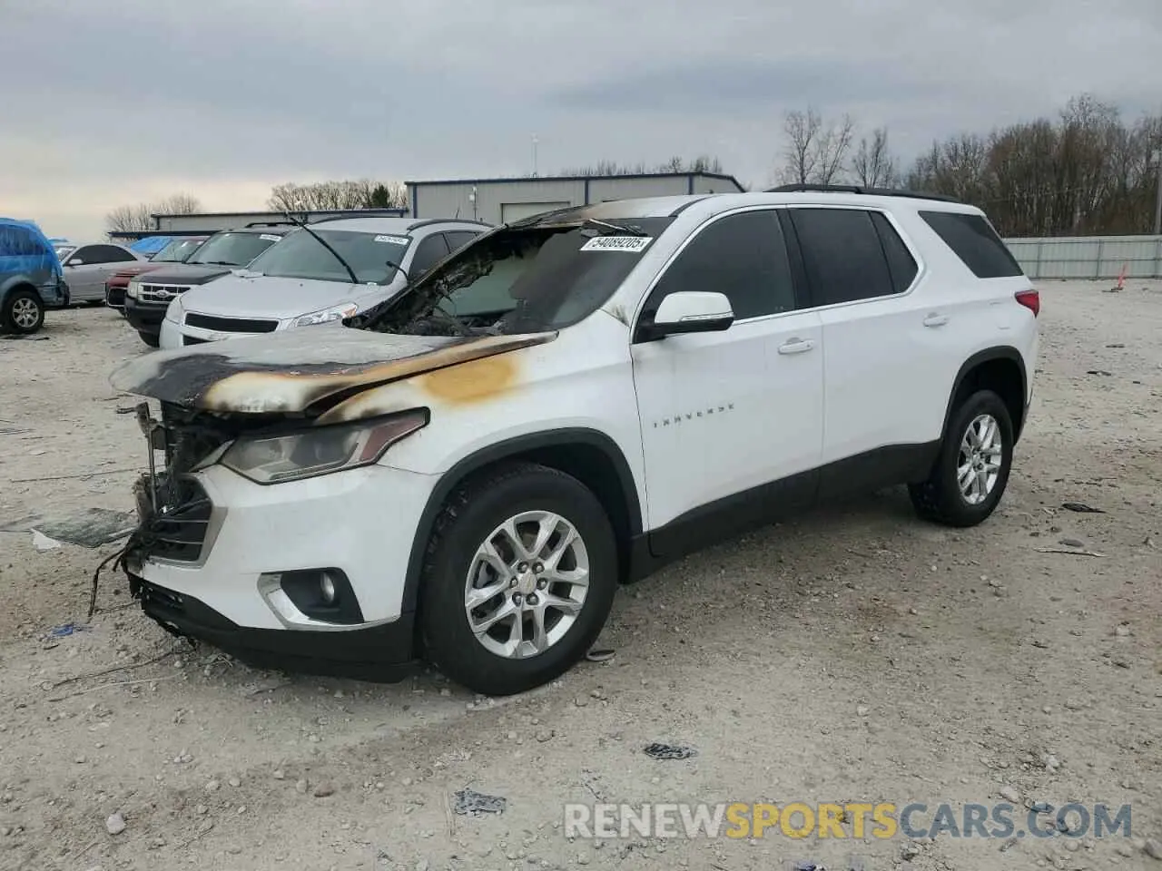 1 Photograph of a damaged car 1GNEVGKW3KJ181116 CHEVROLET TRAVERSE 2019