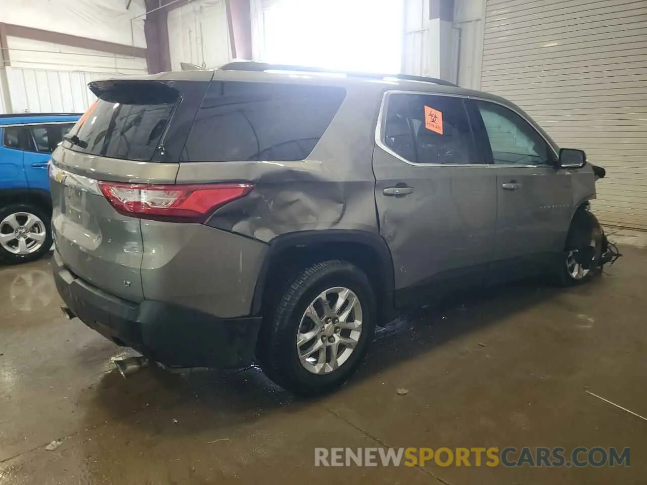 3 Photograph of a damaged car 1GNEVGKW3KJ253660 CHEVROLET TRAVERSE 2019