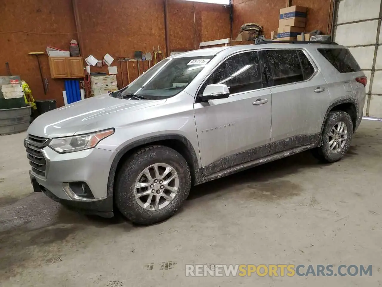 1 Photograph of a damaged car 1GNEVGKW6KJ151883 CHEVROLET TRAVERSE 2019
