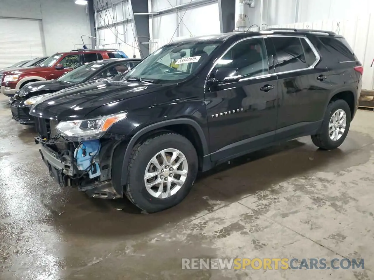 1 Photograph of a damaged car 1GNEVGKW9KJ236314 CHEVROLET TRAVERSE 2019