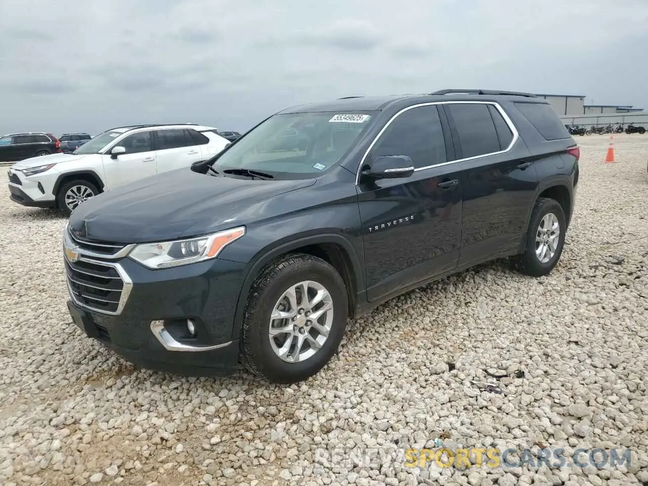 1 Photograph of a damaged car 1GNEVGKW9KJ281947 CHEVROLET TRAVERSE 2019
