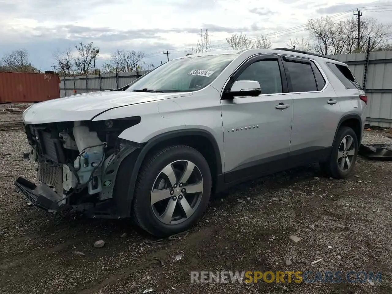 1 Photograph of a damaged car 1GNEVHKW0KJ209699 CHEVROLET TRAVERSE 2019