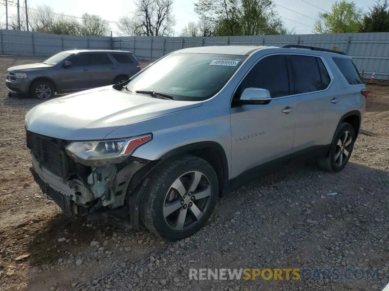 1 Photograph of a damaged car 1GNEVHKW2KJ189004 CHEVROLET TRAVERSE 2019