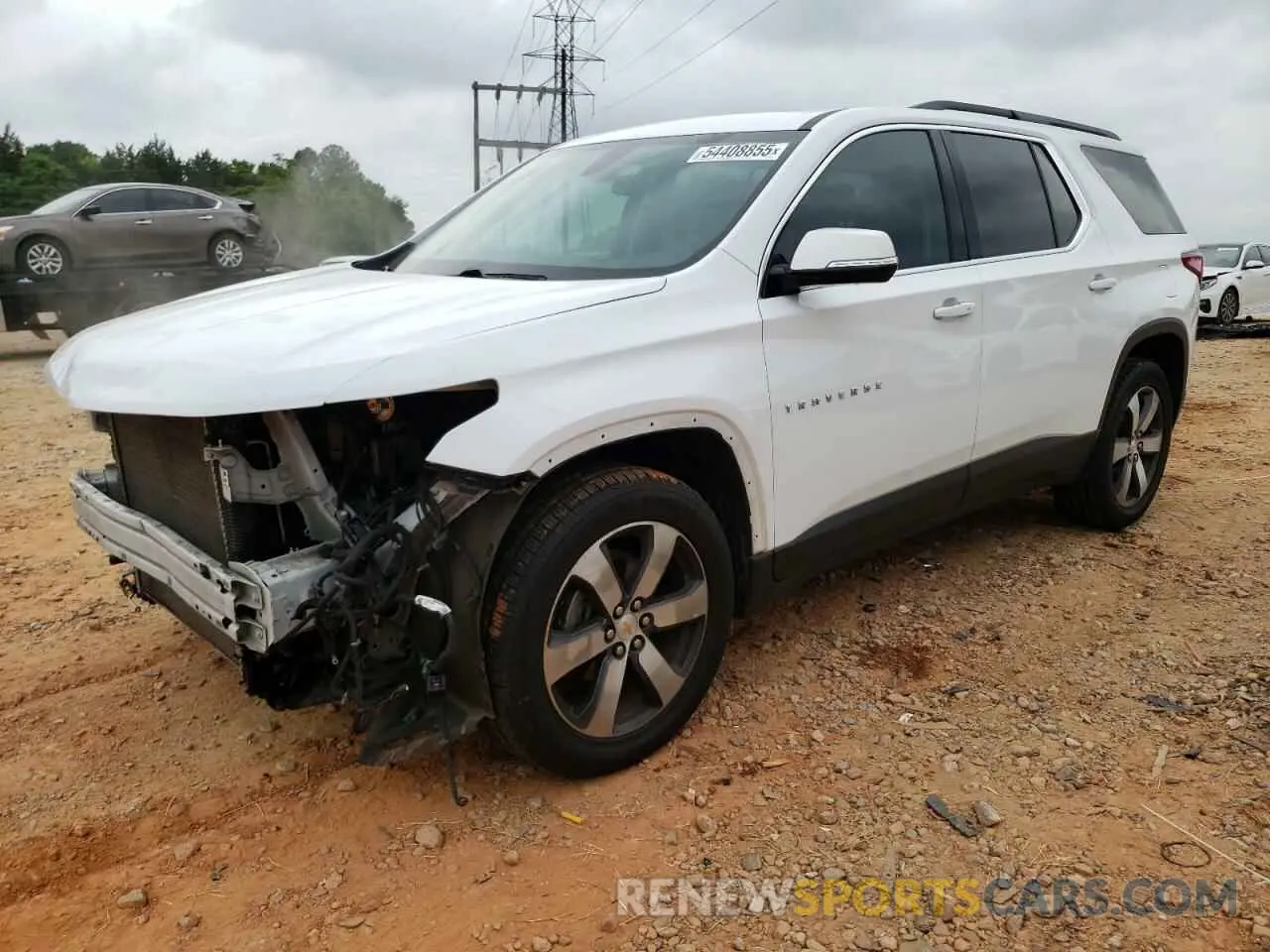 1 Photograph of a damaged car 1GNEVHKW3KJ118412 CHEVROLET TRAVERSE 2019