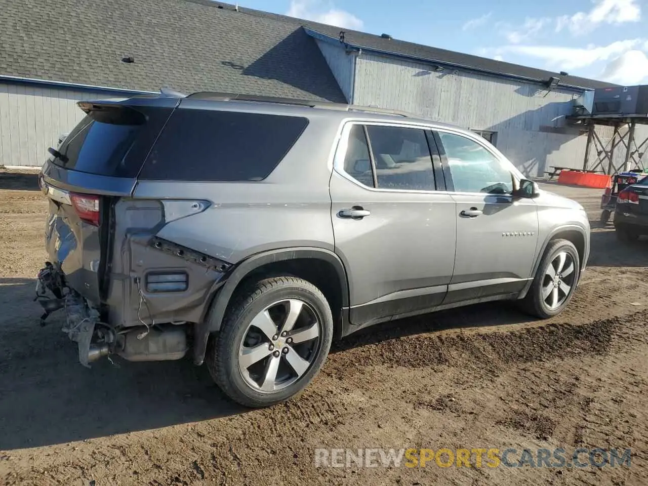 3 Photograph of a damaged car 1GNEVHKW9KJ206395 CHEVROLET TRAVERSE 2019