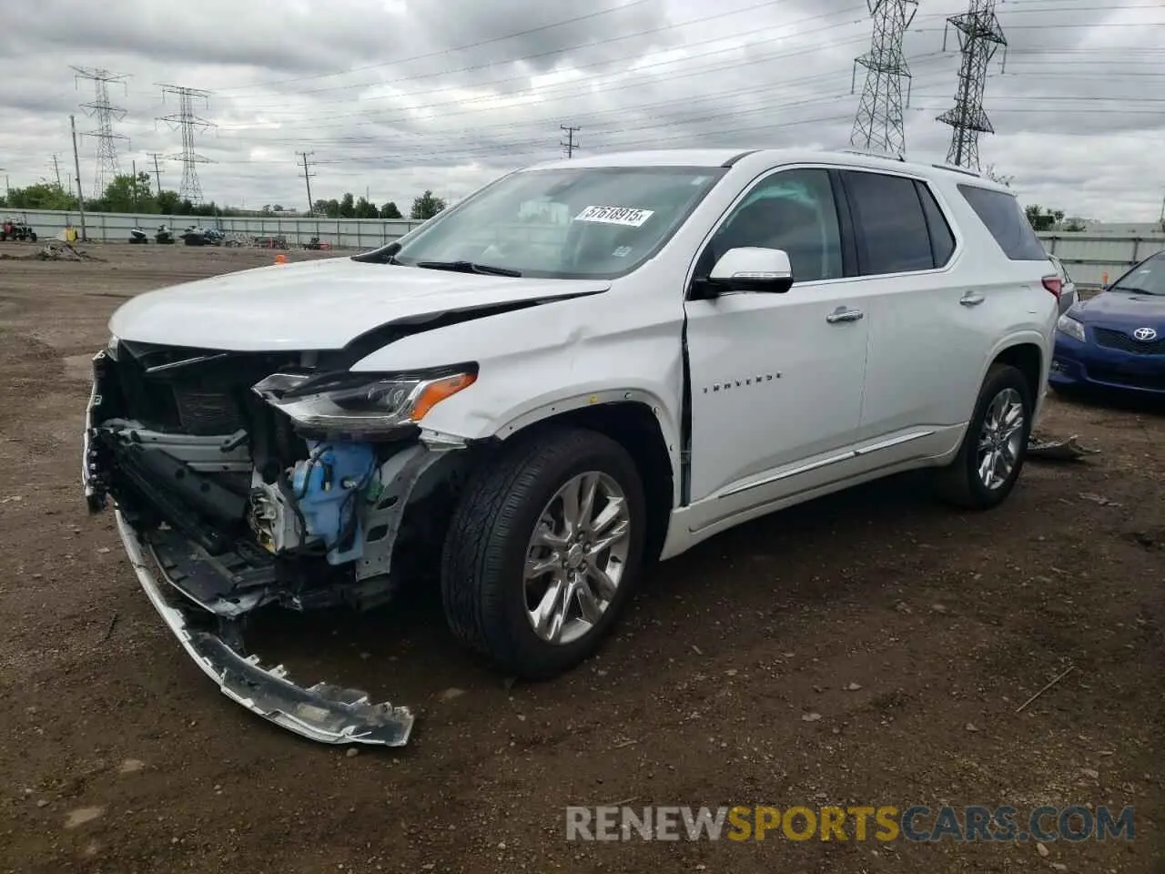 1 Photograph of a damaged car 1GNEVJKW0KJ162049 CHEVROLET TRAVERSE 2019
