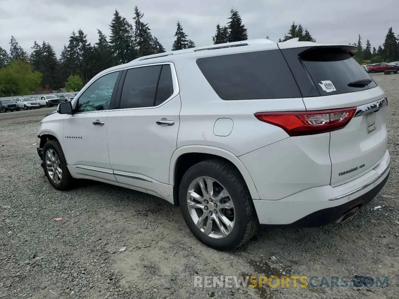 2 Photograph of a damaged car 1GNEVJKW0KJ174475 CHEVROLET TRAVERSE 2019