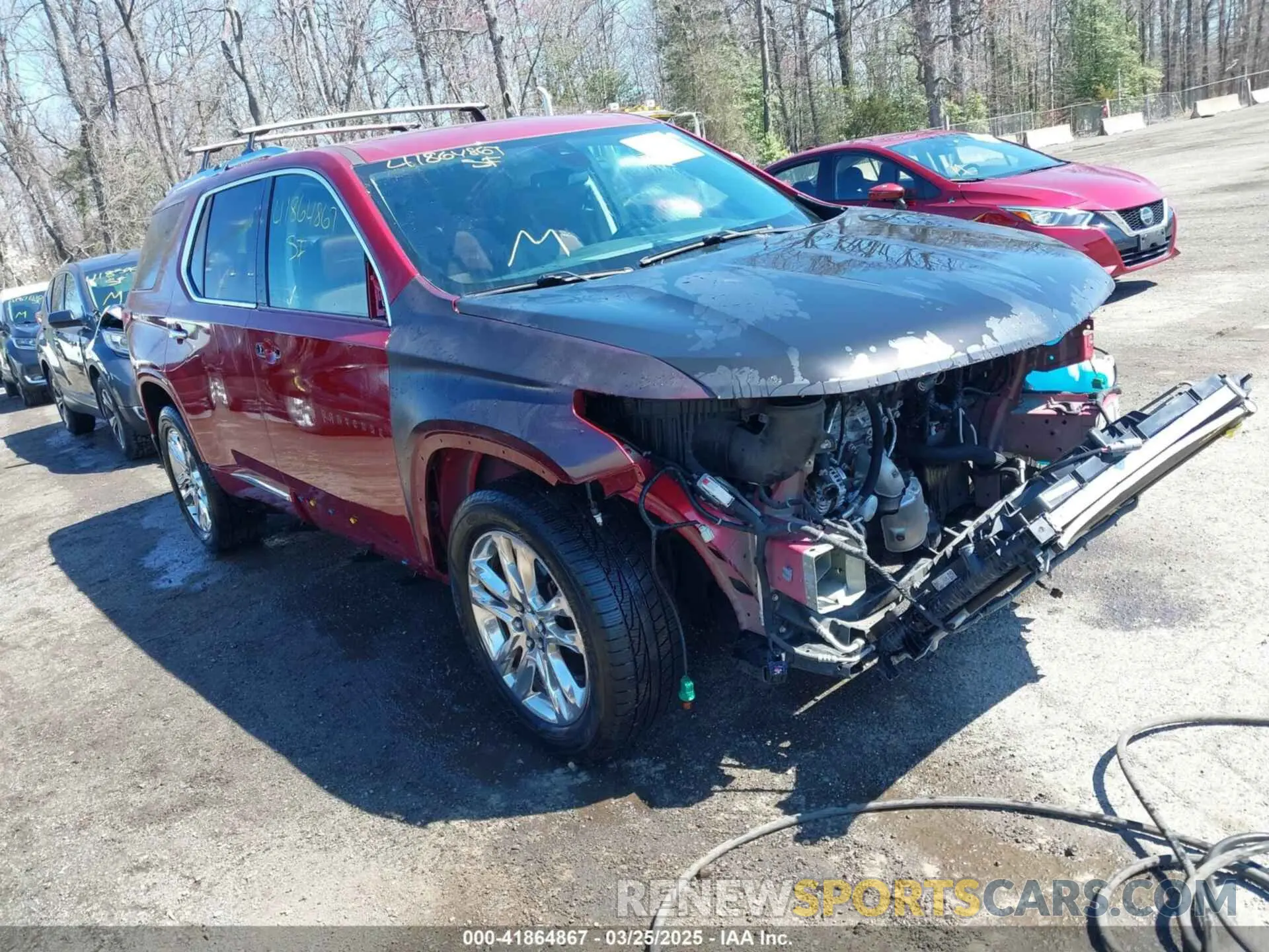 1 Photograph of a damaged car 1GNEVJKW1KJ114107 CHEVROLET TRAVERSE 2019