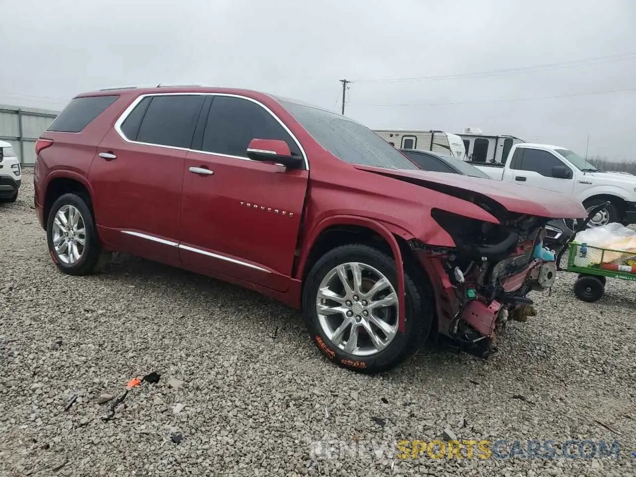 4 Photograph of a damaged car 1GNEVJKW2KJ103407 CHEVROLET TRAVERSE 2019