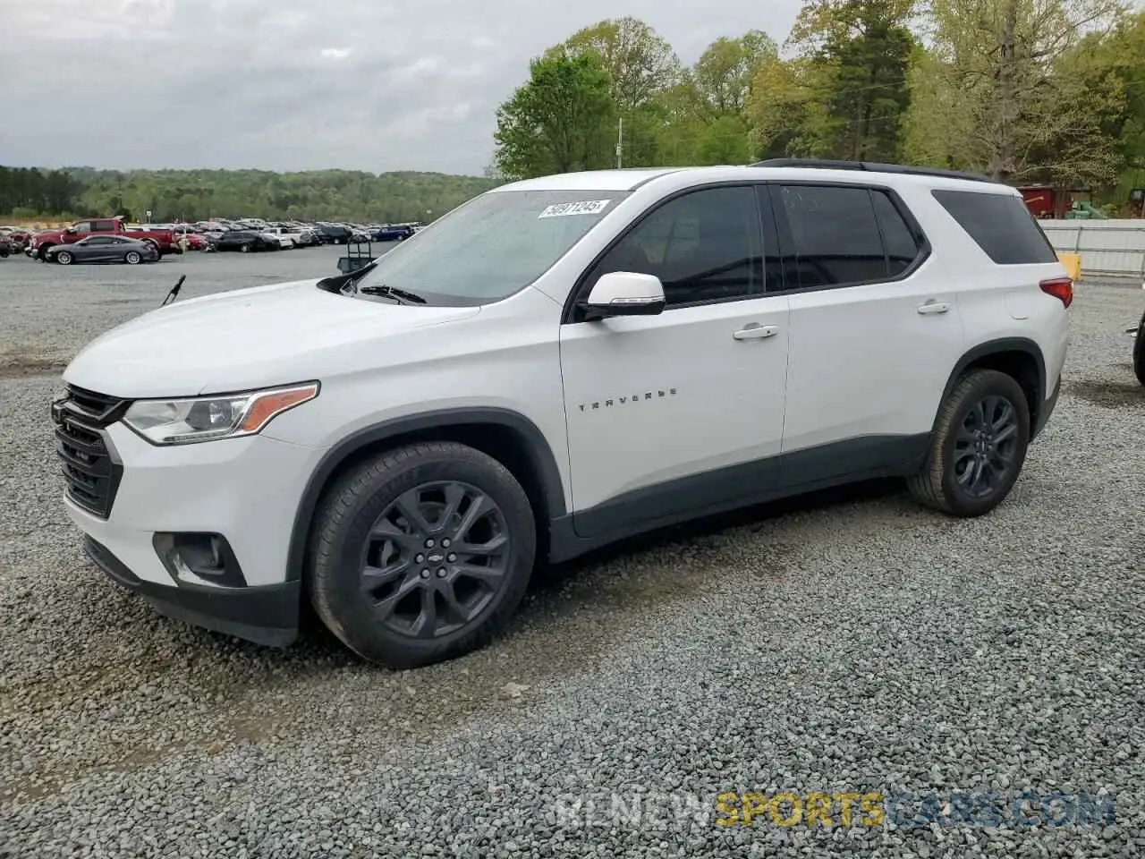1 Photograph of a damaged car 1GNEVJKW3KJ129000 CHEVROLET TRAVERSE 2019