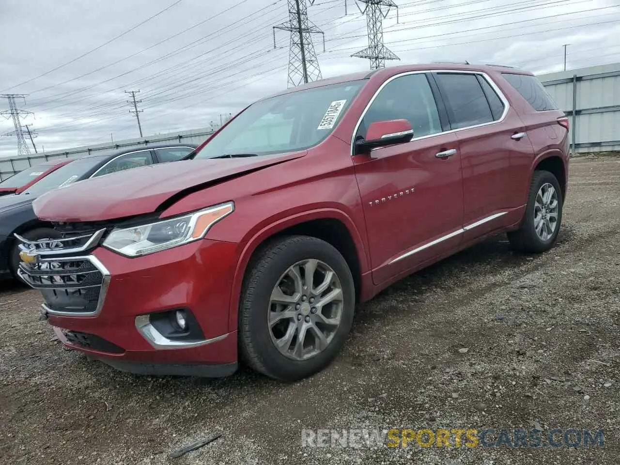1 Photograph of a damaged car 1GNEVKKW1KJ162308 CHEVROLET TRAVERSE 2019