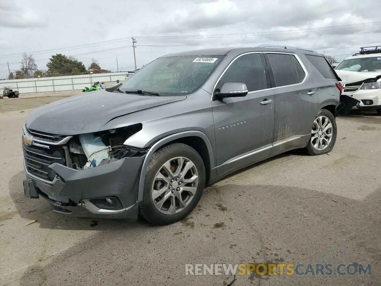1 Photograph of a damaged car 1GNEVKKW2KJ144464 CHEVROLET TRAVERSE 2019