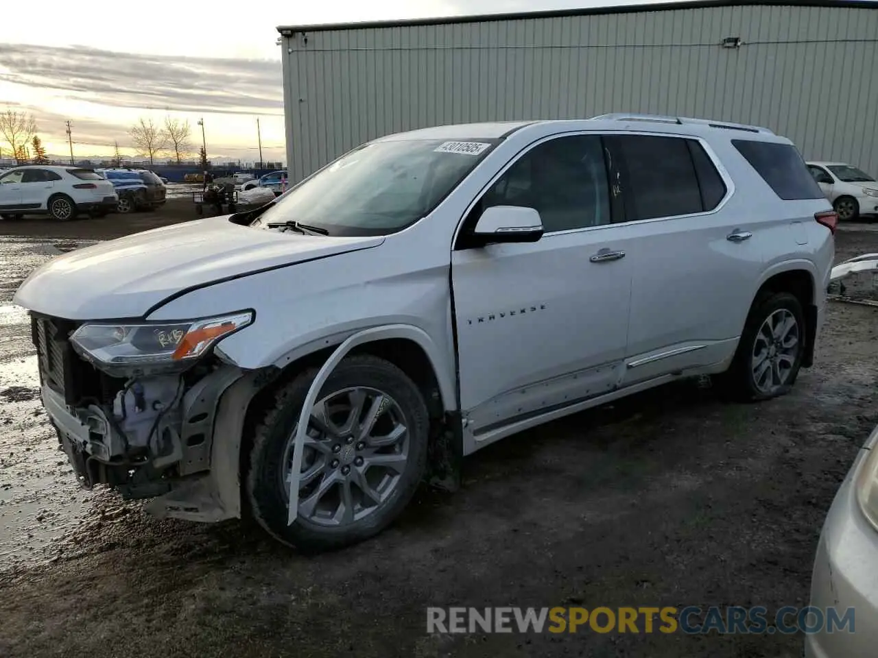 1 Photograph of a damaged car 1GNEVKKW2KJ192322 CHEVROLET TRAVERSE 2019