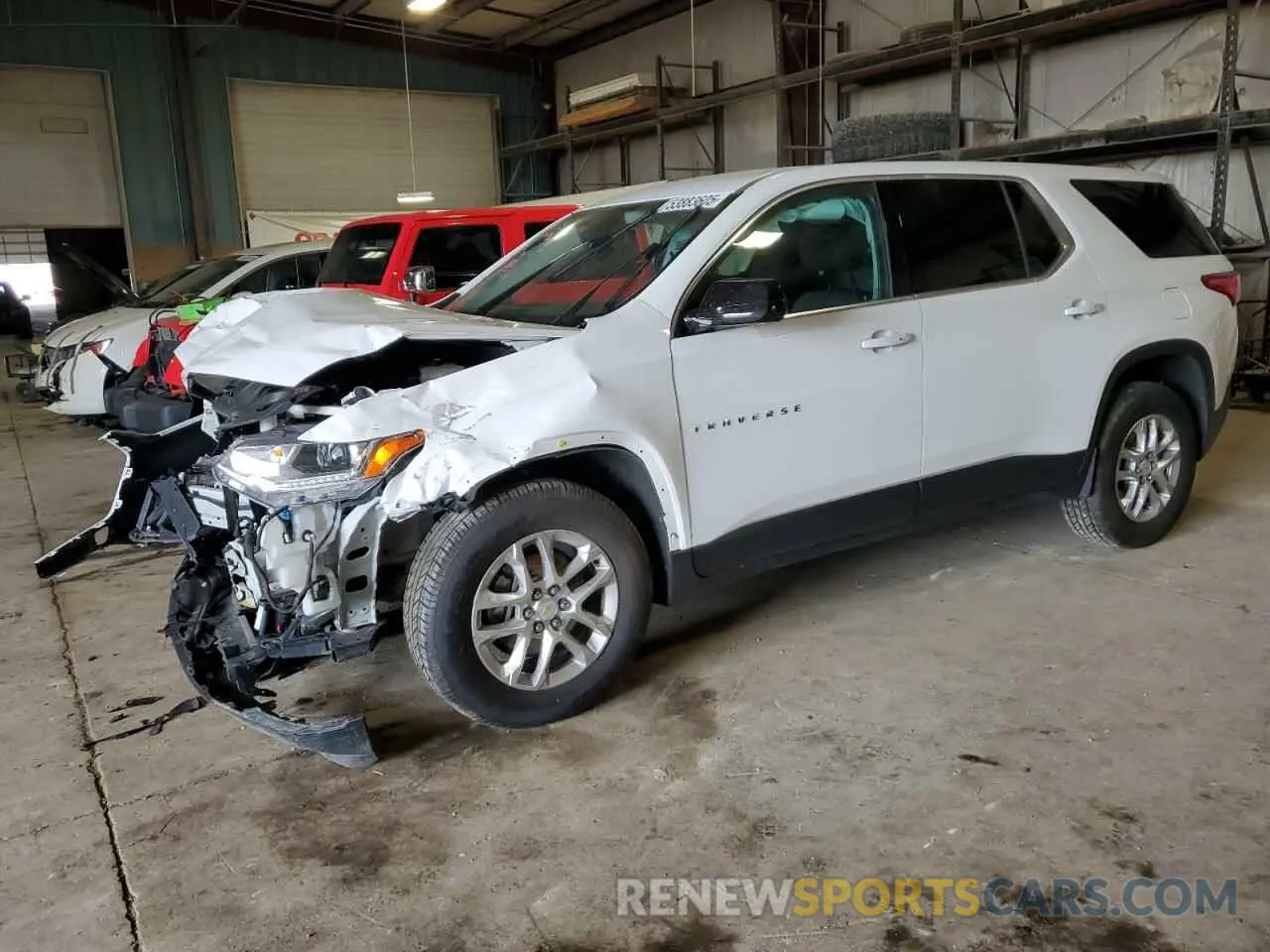 1 Photograph of a damaged car 1GNERFKW0LJ131354 CHEVROLET TRAVERSE 2020