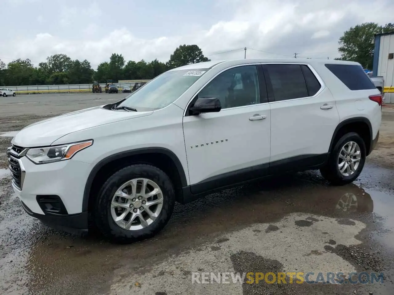 1 Photograph of a damaged car 1GNERFKW0LJ242826 CHEVROLET TRAVERSE 2020