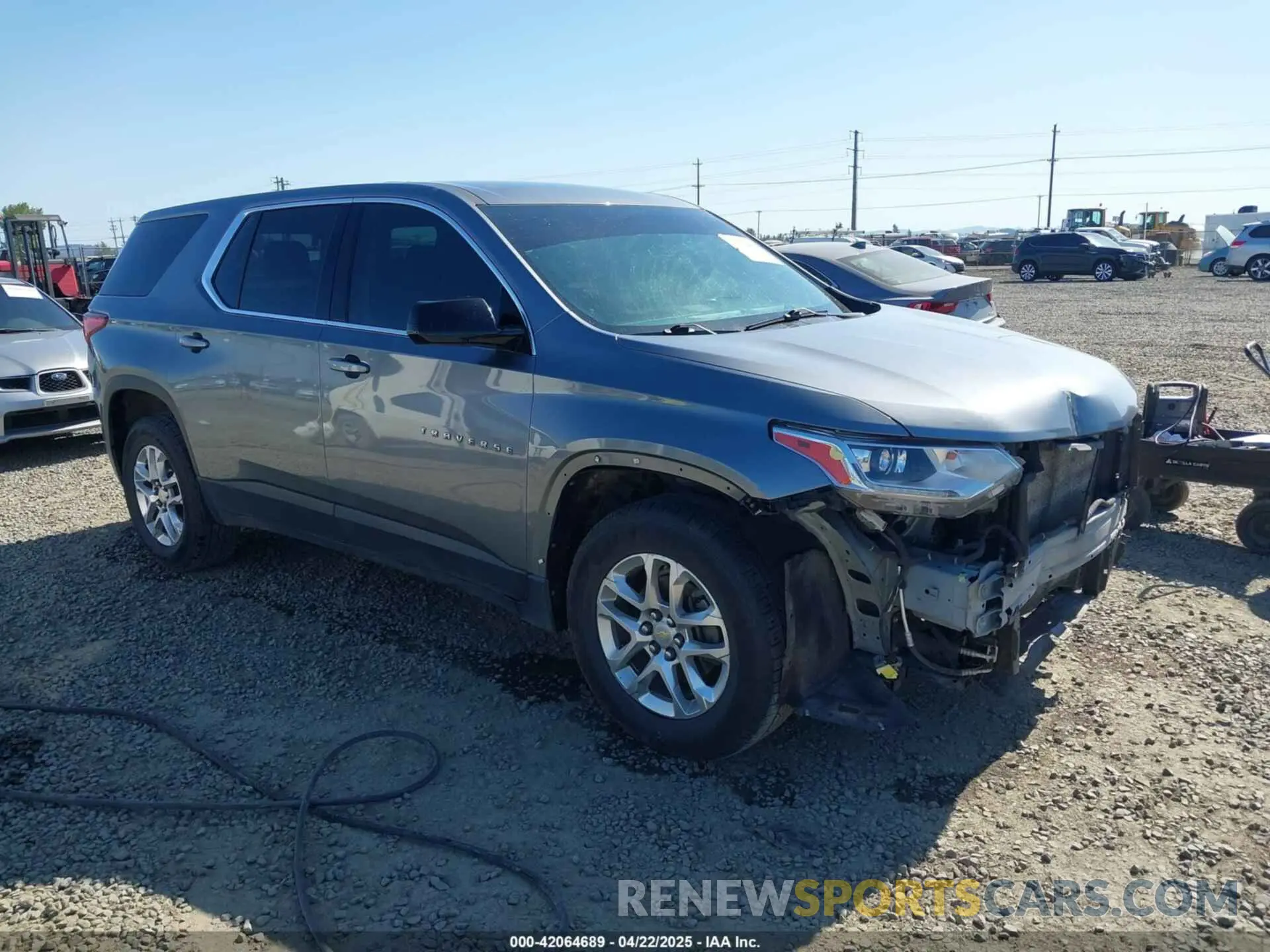 1 Photograph of a damaged car 1GNERFKW1LJ214288 CHEVROLET TRAVERSE 2020