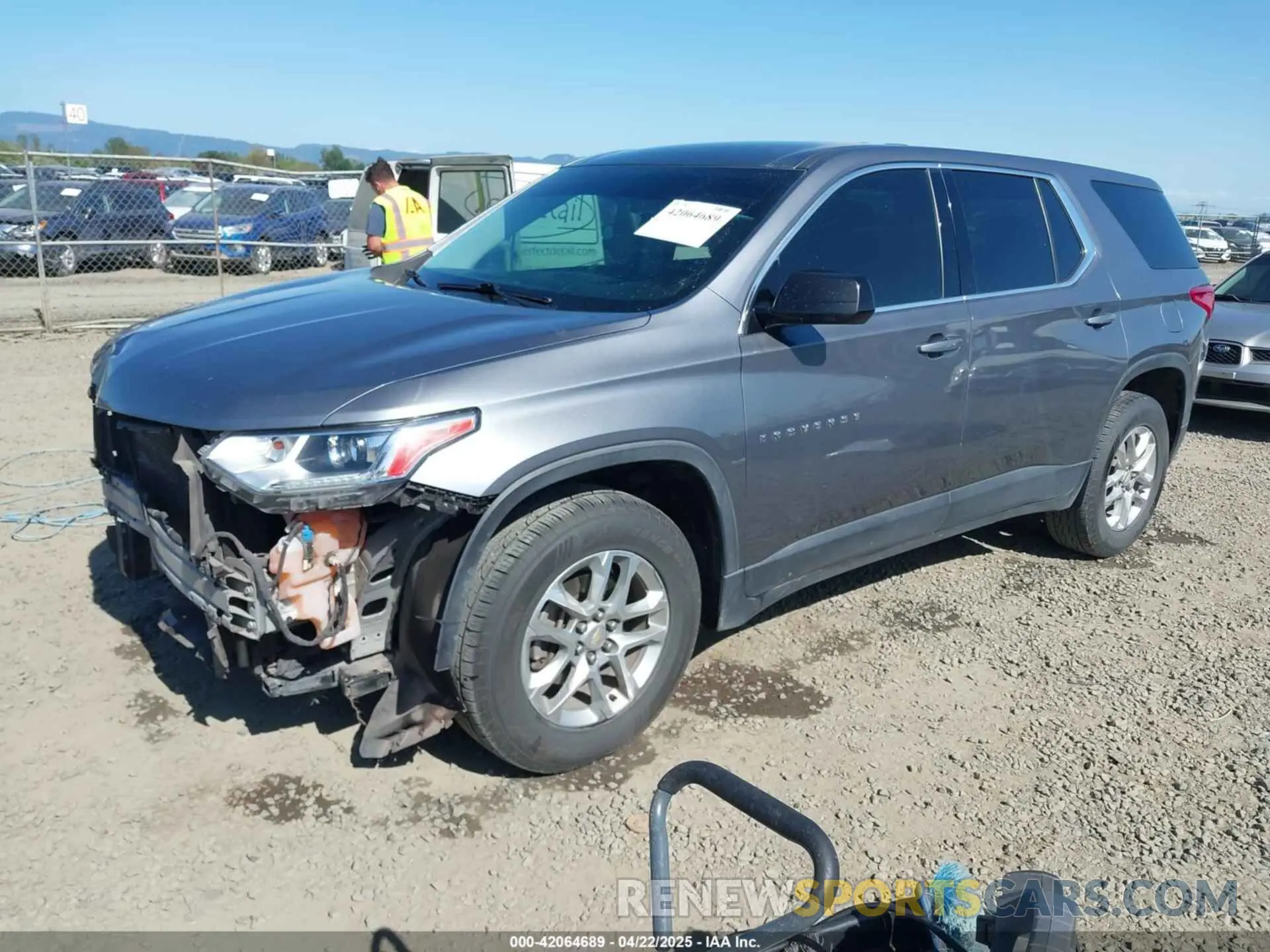 2 Photograph of a damaged car 1GNERFKW1LJ214288 CHEVROLET TRAVERSE 2020