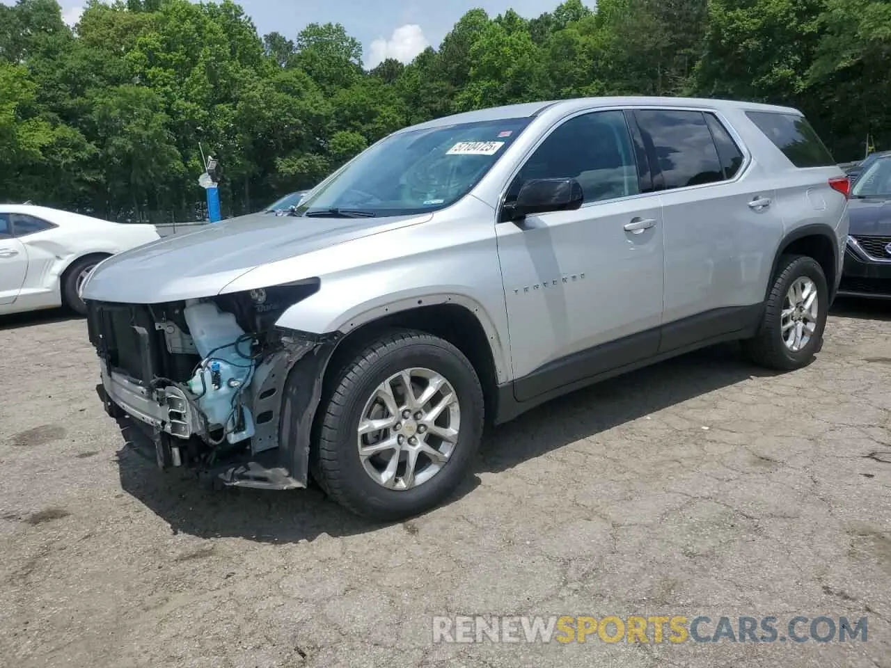 1 Photograph of a damaged car 1GNERFKW2LJ105452 CHEVROLET TRAVERSE 2020