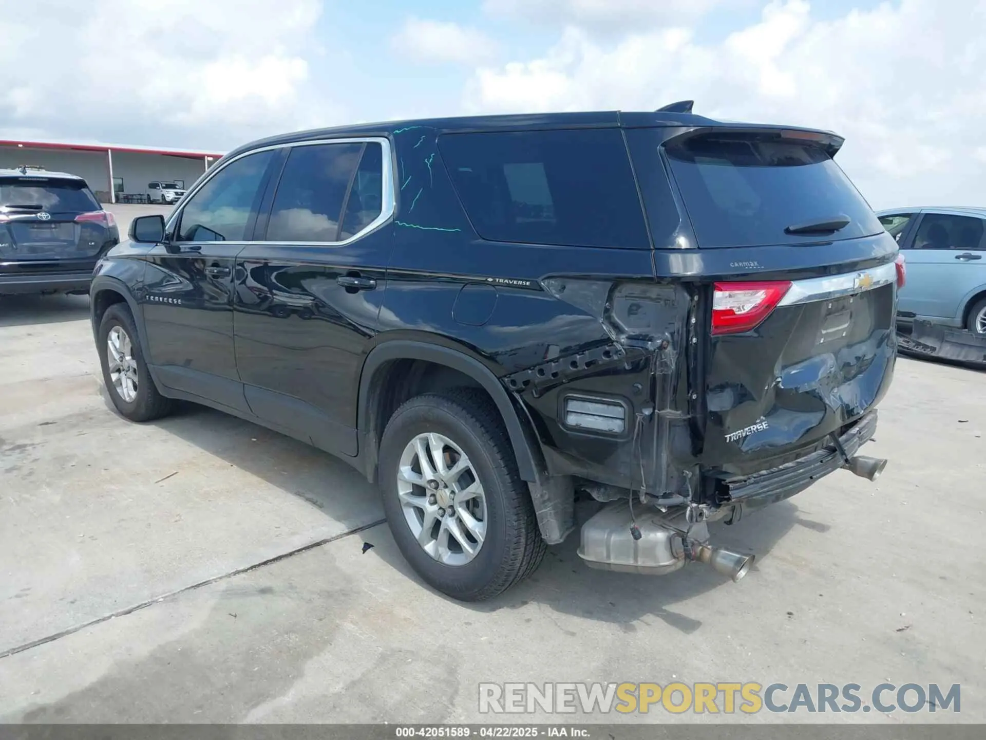 3 Photograph of a damaged car 1GNERFKW3LJ202434 CHEVROLET TRAVERSE 2020