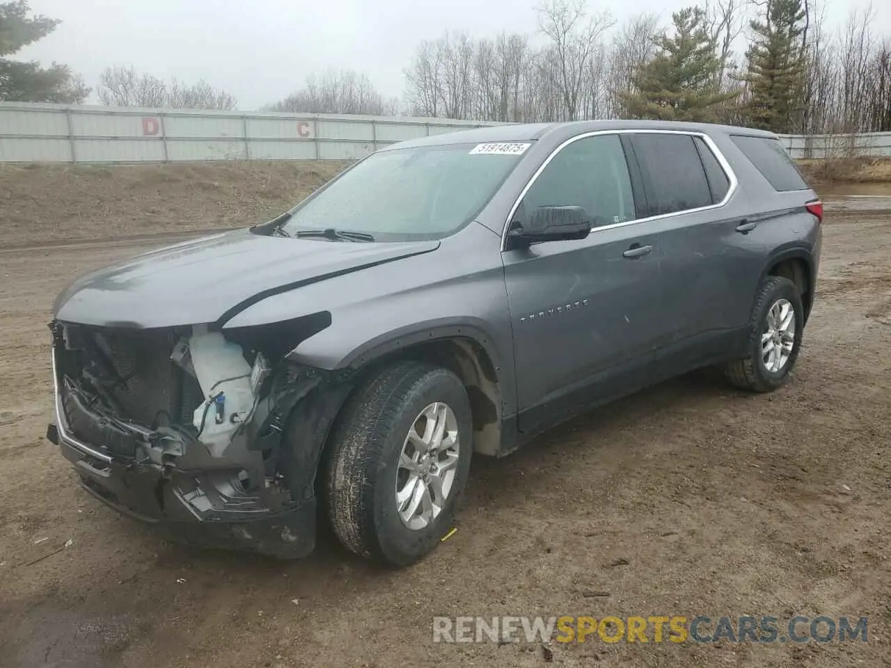 1 Photograph of a damaged car 1GNERFKW4LJ117926 CHEVROLET TRAVERSE 2020