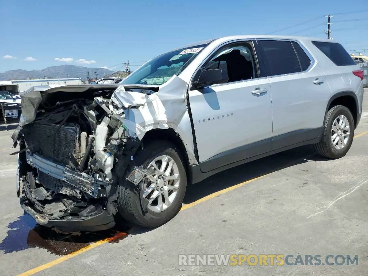 1 Photograph of a damaged car 1GNERFKW4LJ181593 CHEVROLET TRAVERSE 2020