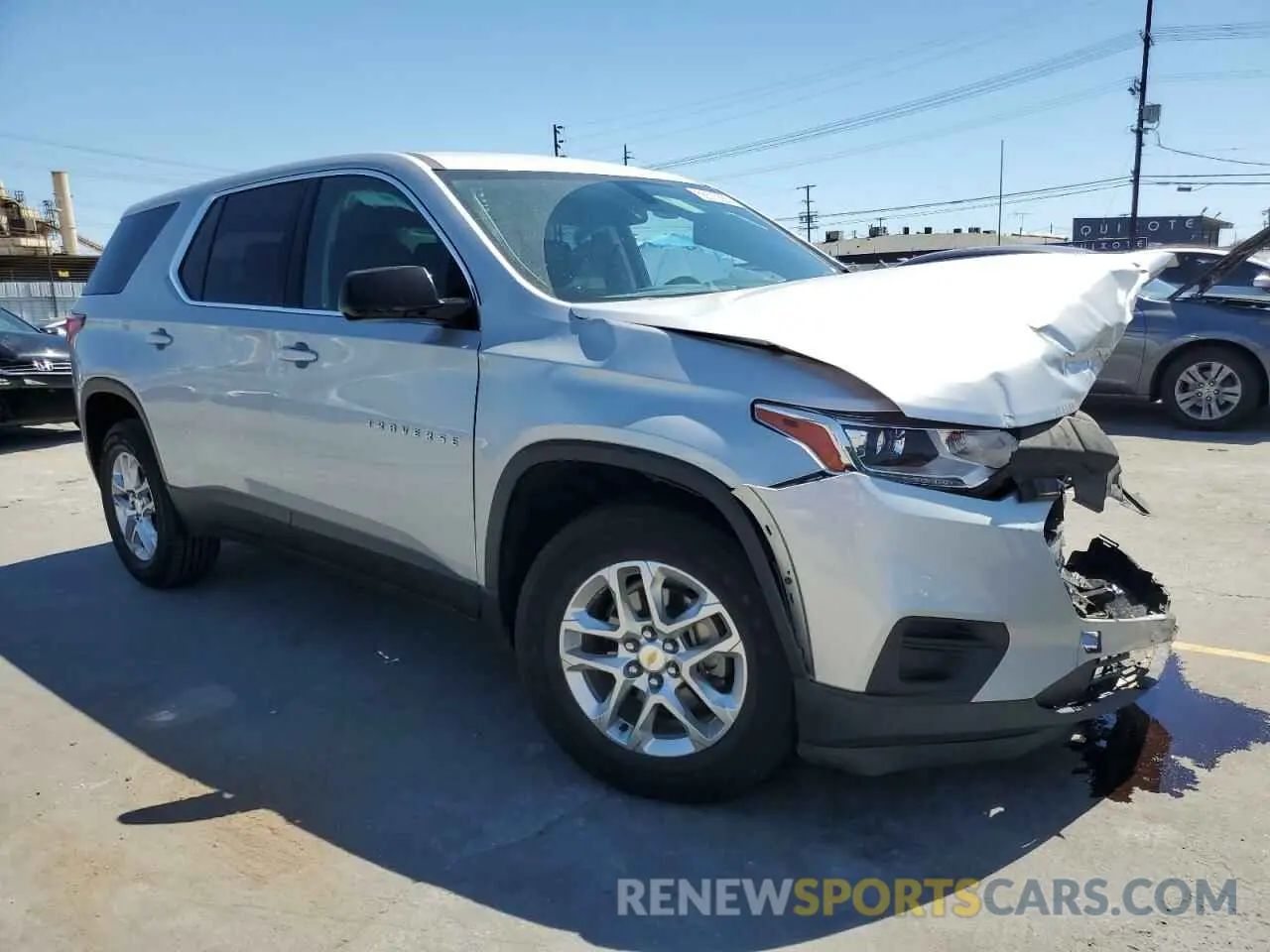 4 Photograph of a damaged car 1GNERFKW4LJ181593 CHEVROLET TRAVERSE 2020