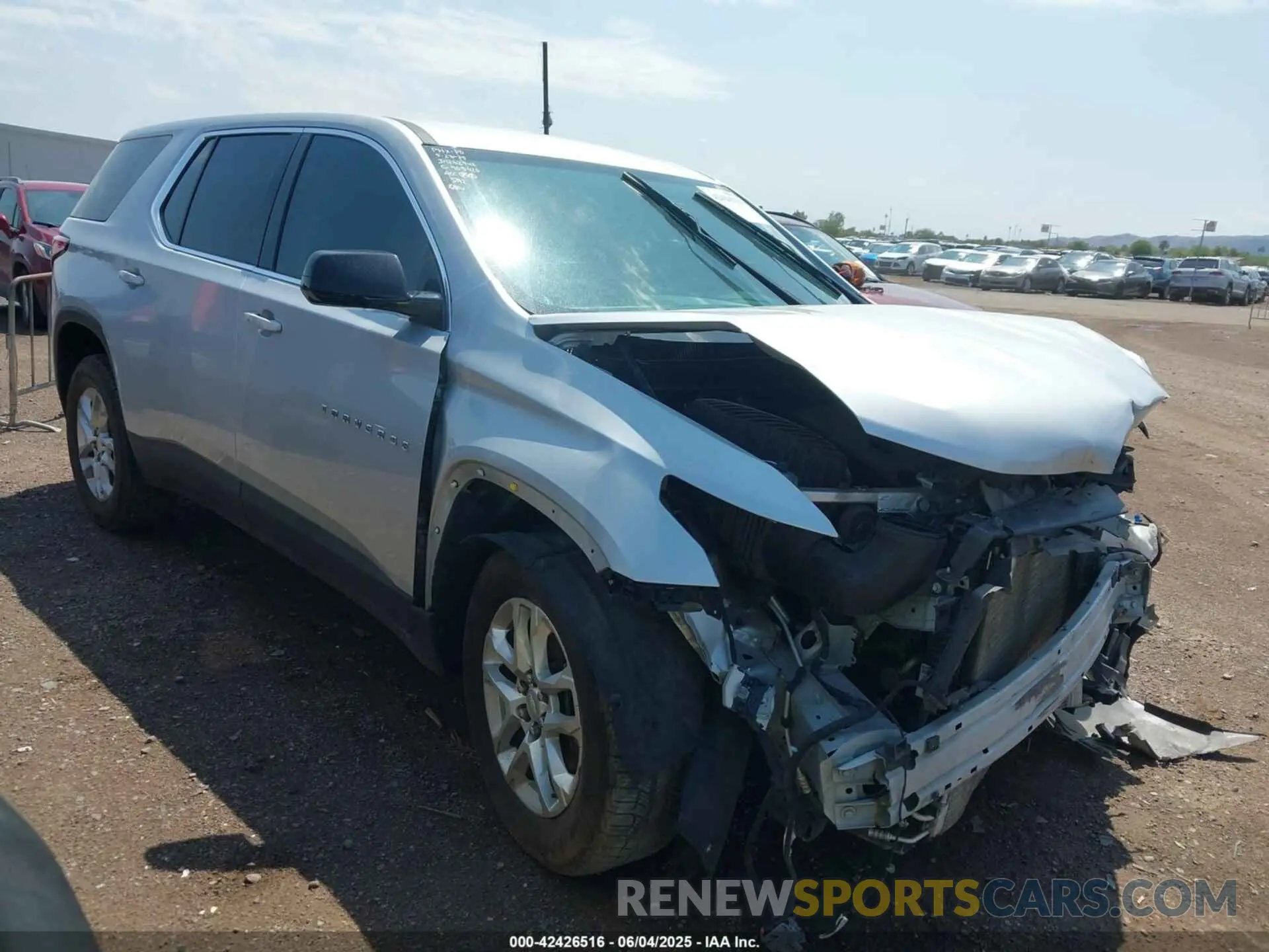 1 Photograph of a damaged car 1GNERFKW4LJ183988 CHEVROLET TRAVERSE 2020