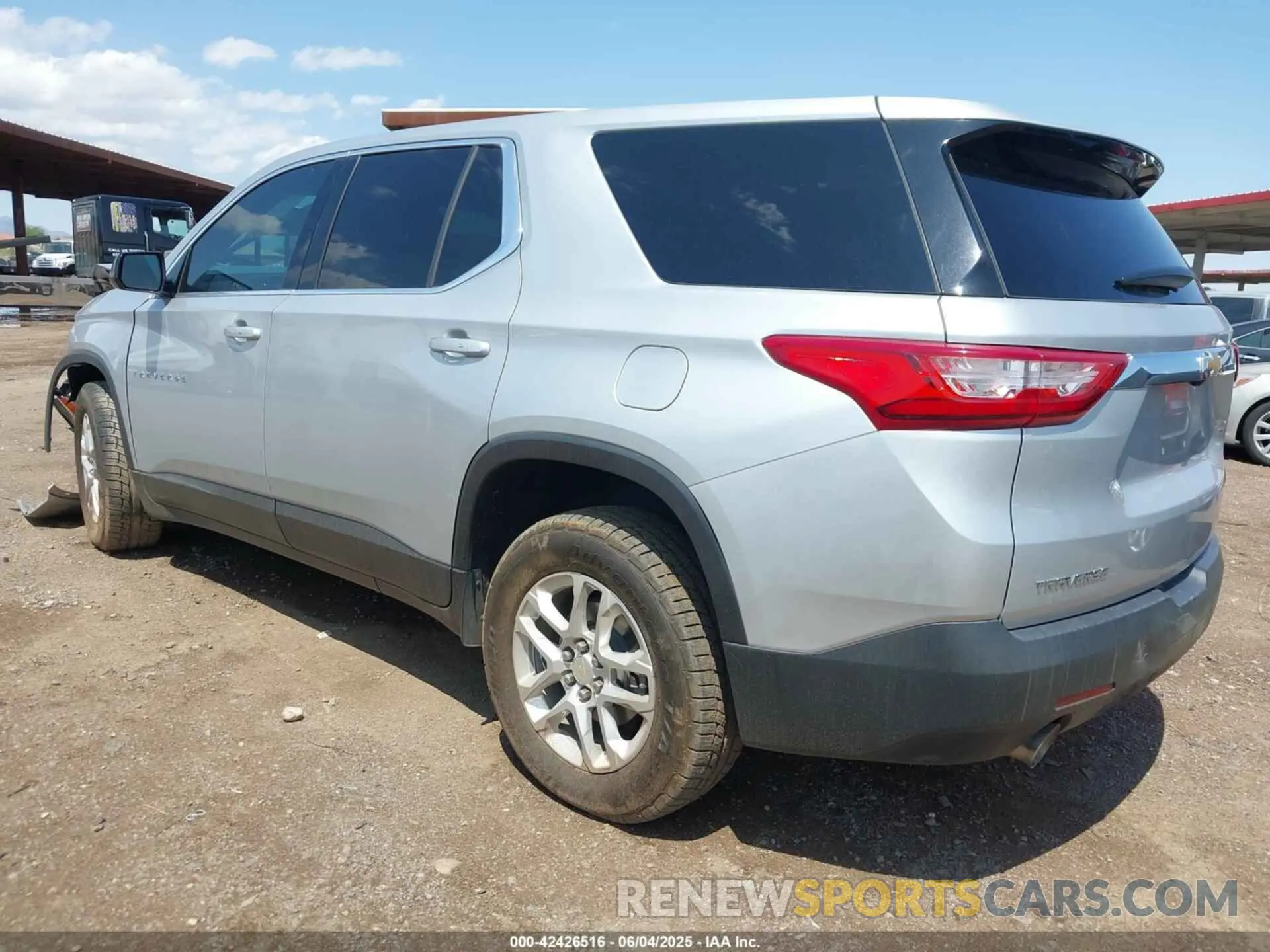 3 Photograph of a damaged car 1GNERFKW4LJ183988 CHEVROLET TRAVERSE 2020