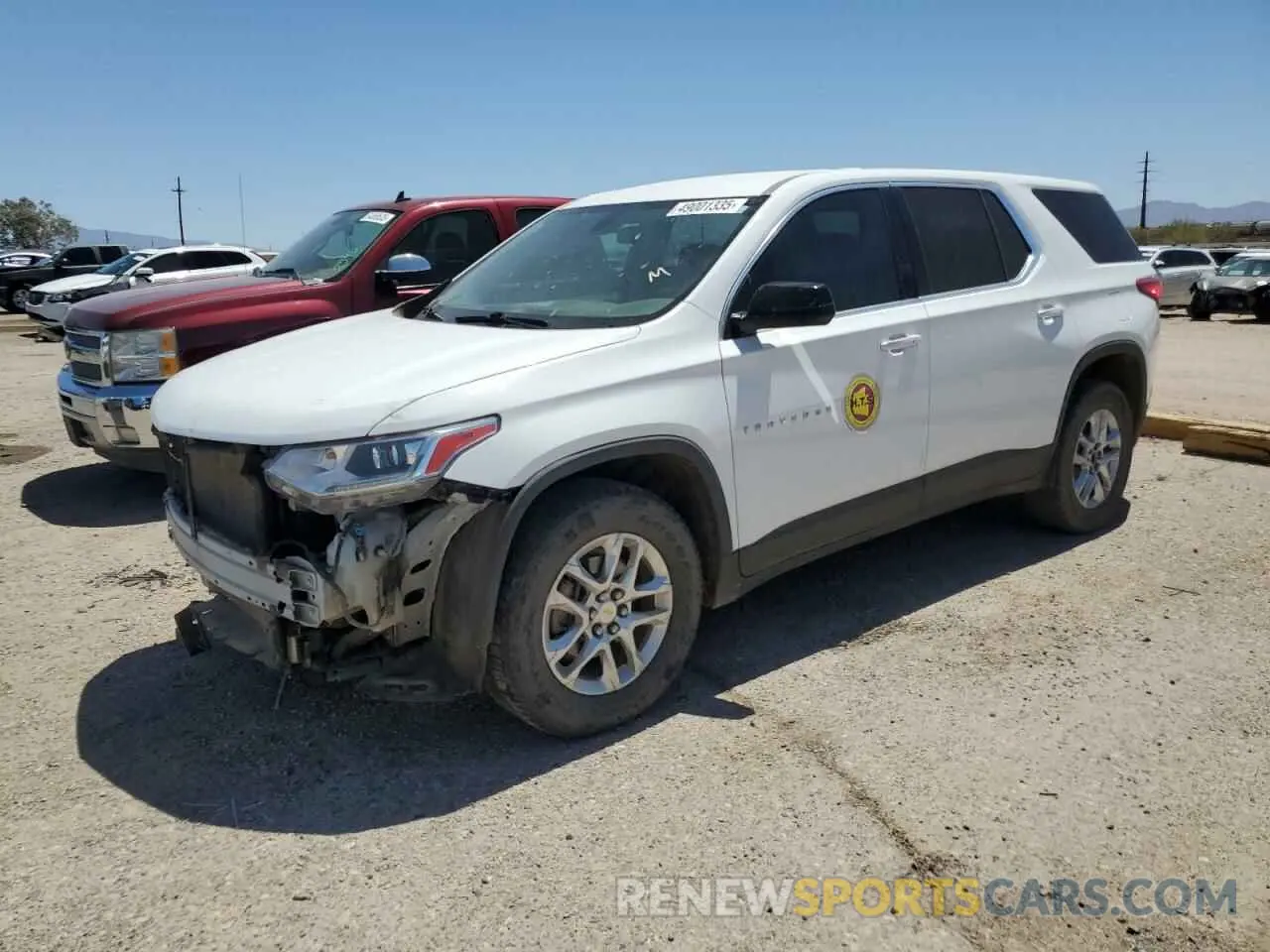 1 Photograph of a damaged car 1GNERFKW5LJ204475 CHEVROLET TRAVERSE 2020