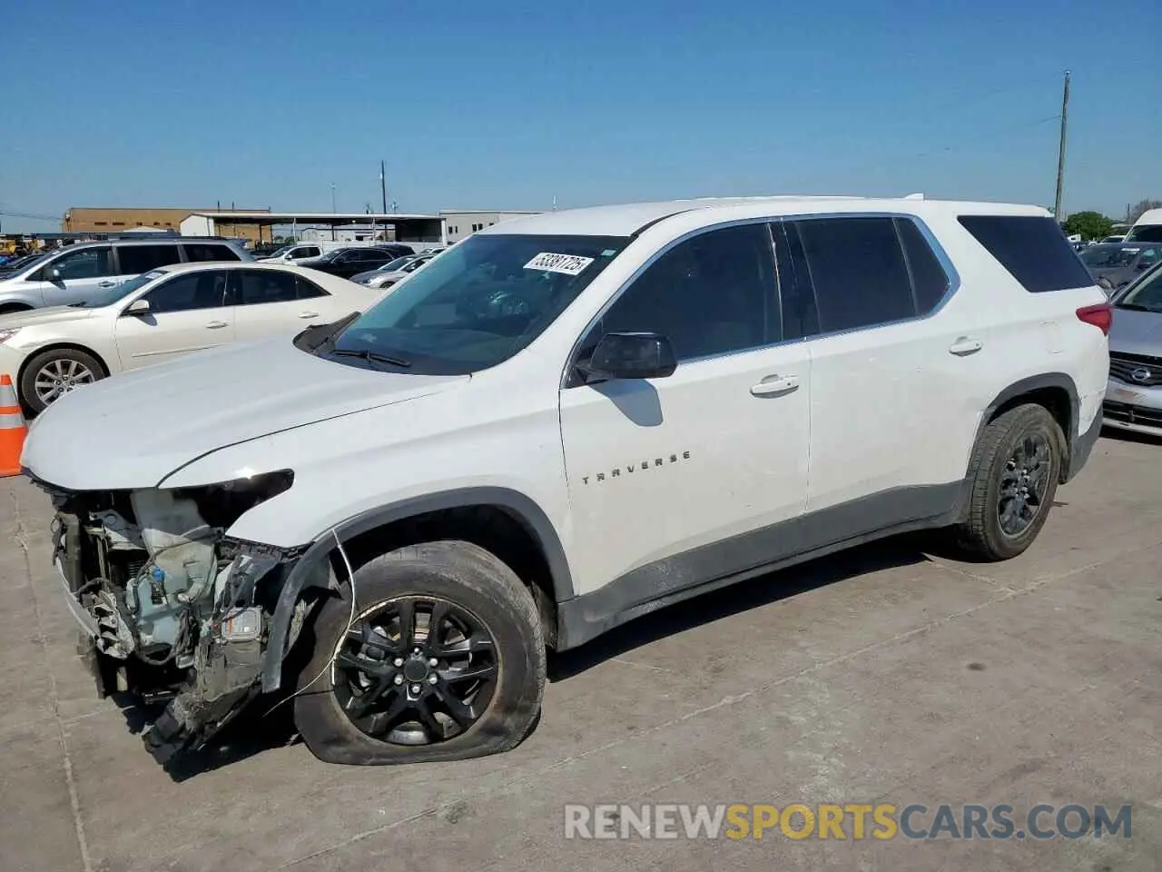 1 Photograph of a damaged car 1GNERFKW6LJ252776 CHEVROLET TRAVERSE 2020
