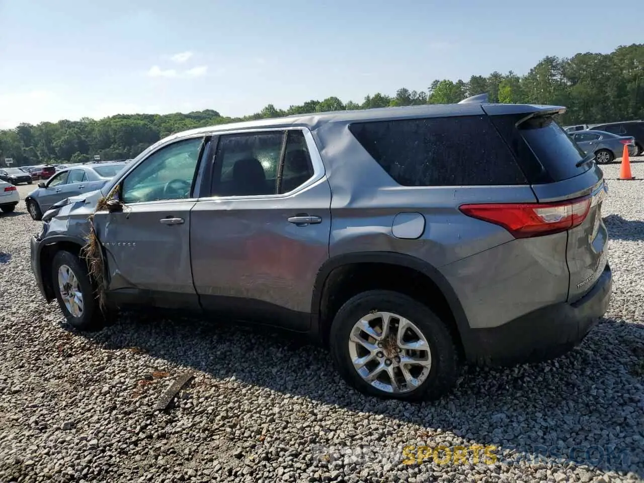 2 Photograph of a damaged car 1GNERFKW6LJ273255 CHEVROLET TRAVERSE 2020