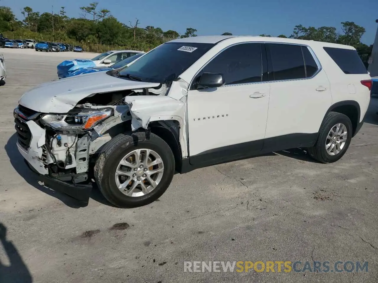 1 Photograph of a damaged car 1GNERFKW7LJ106094 CHEVROLET TRAVERSE 2020