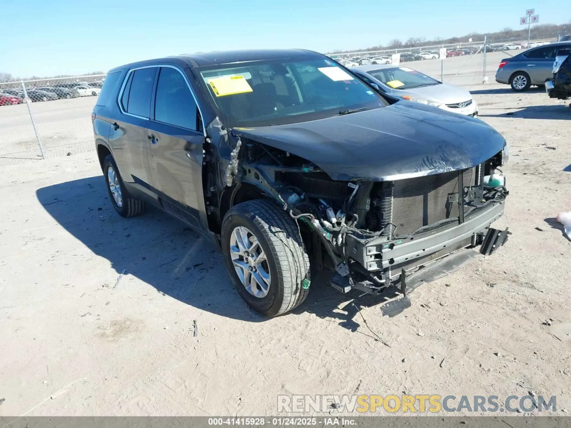 1 Photograph of a damaged car 1GNERFKW7LJ251233 CHEVROLET TRAVERSE 2020