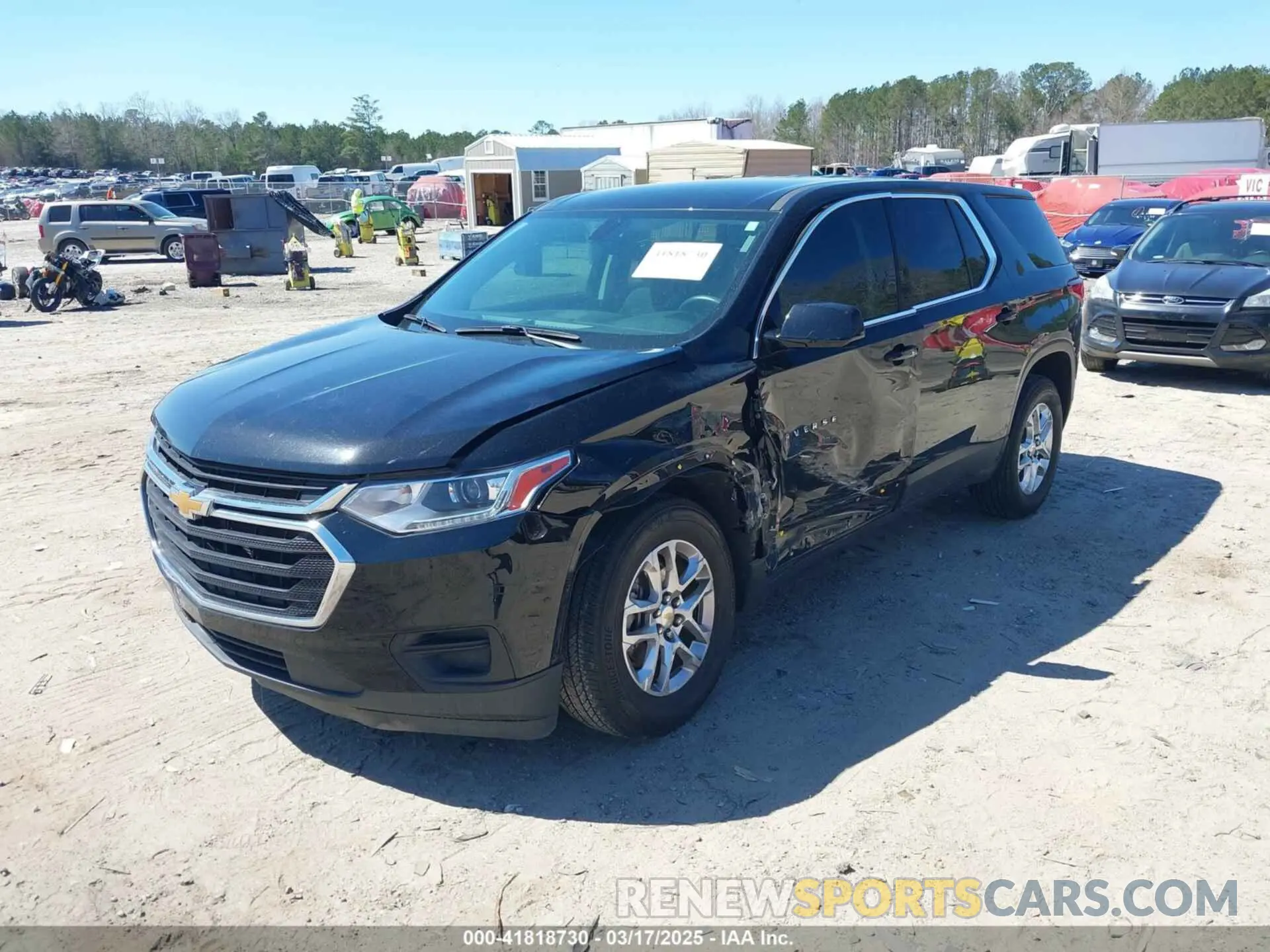 2 Photograph of a damaged car 1GNERFKW7LJ289125 CHEVROLET TRAVERSE 2020
