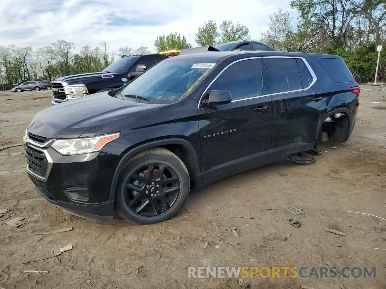 1 Photograph of a damaged car 1GNERFKW7LJ313830 CHEVROLET TRAVERSE 2020