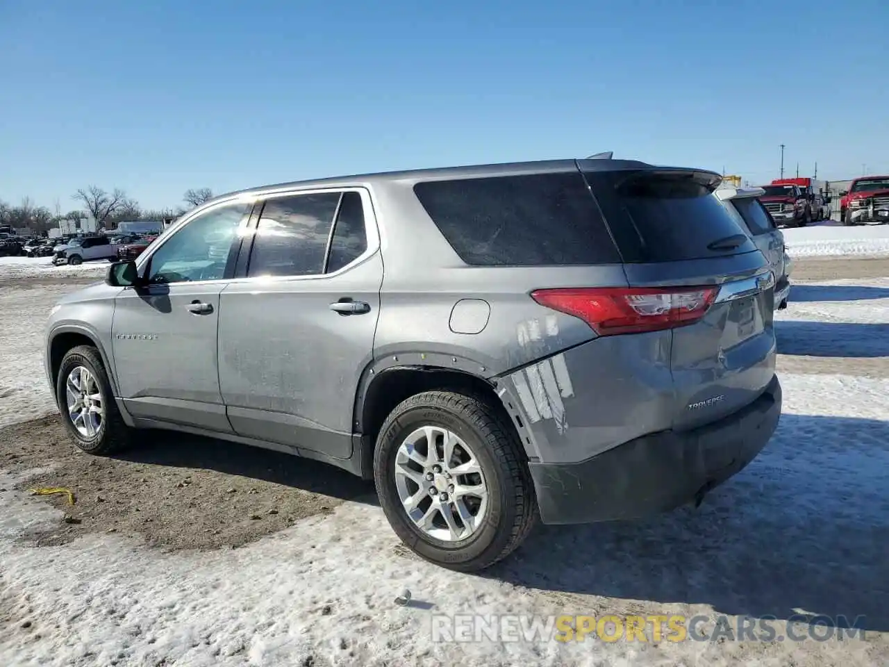 2 Photograph of a damaged car 1GNERFKW8LJ193519 CHEVROLET TRAVERSE 2020