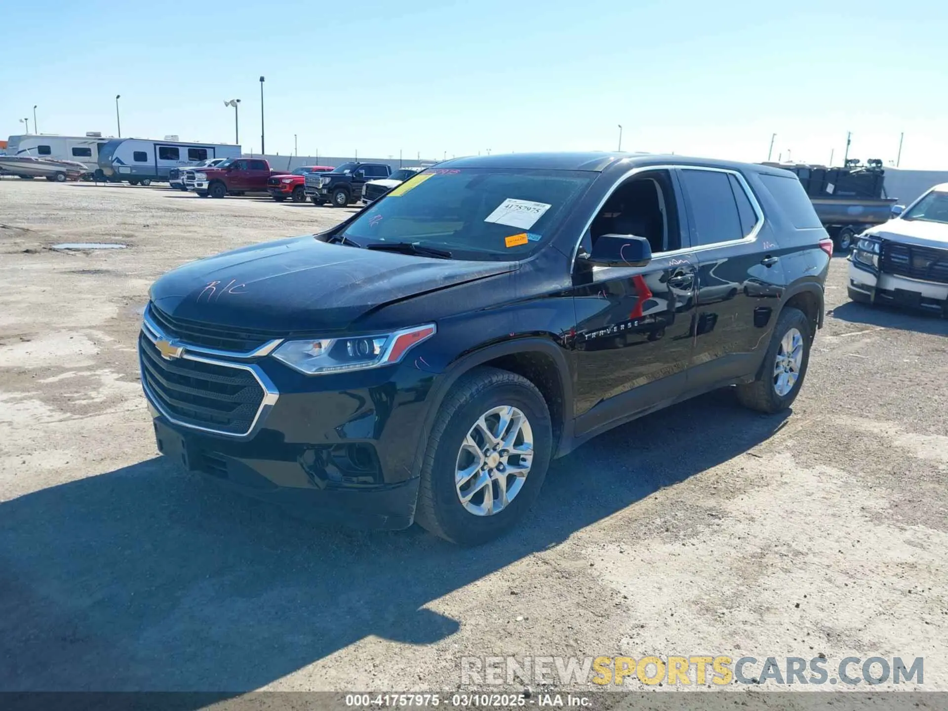 2 Photograph of a damaged car 1GNERFKW9LJ206116 CHEVROLET TRAVERSE 2020
