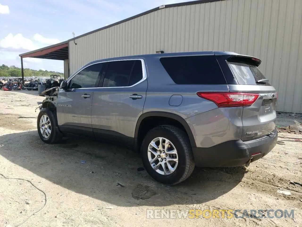 2 Photograph of a damaged car 1GNERFKW9LJ245773 CHEVROLET TRAVERSE 2020