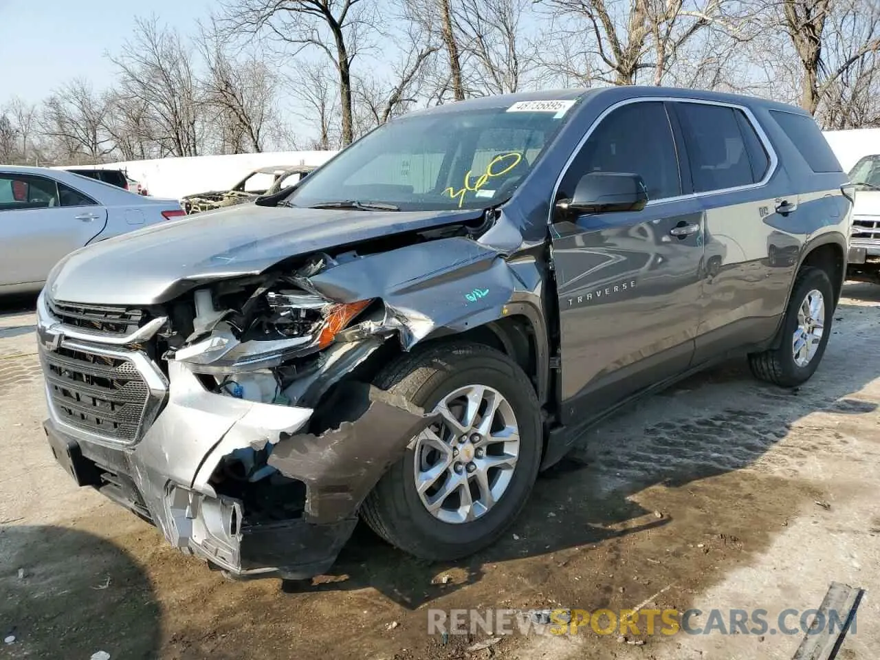 1 Photograph of a damaged car 1GNERFKWXLJ140272 CHEVROLET TRAVERSE 2020