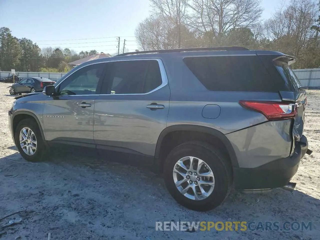 2 Photograph of a damaged car 1GNERGKW1LJ286579 CHEVROLET TRAVERSE 2020