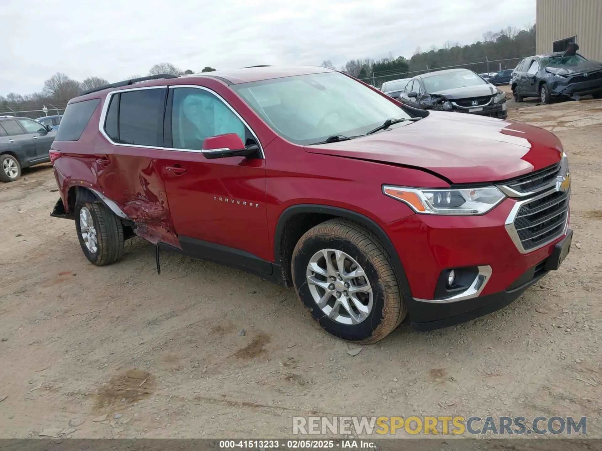 1 Photograph of a damaged car 1GNERGKW2LJ146153 CHEVROLET TRAVERSE 2020